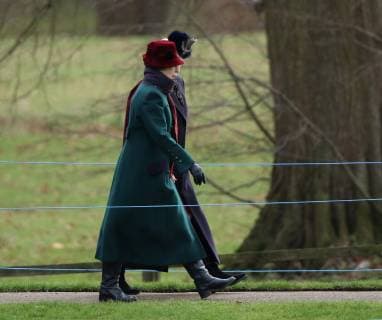 Princess Royal (Princess Anne) is wrapped up warm as she joined HM Queen Elizabeth II as she attended the St. Mary Magdalene Church Sunday morning service, in Sandringham, Norfolk, on January 27, 2019. 