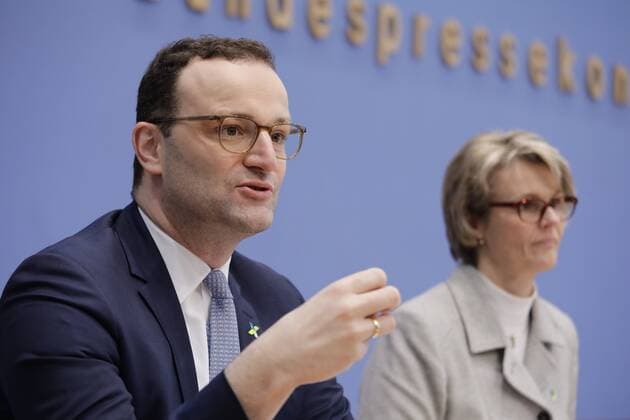 News Themen der Woche KW05 News Bilder des Tages Bundesminister für Gesundheit Jens Spahn, Bundesministerin für Bildung und Forschung Anja Karliczek, Deutschland, Berlin, Bundespressekonferenz, Thema: Nationale Dekade gegen Krebs, 29.01.2019 *** Federal Minister of Health Jens Spahn Federal Minister of Education and Research Anja Karliczek Germany Berlin Federal Press Conference Topic National Decade Against Cancer 29 01 2019
