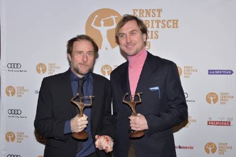 Ernst-Lubitsch-Preis Verleihung Bjarne Maedel, Lars Eidinger bei der Ernst-Lubitsch-Preis Verleihung vom Club der Filmjournalisten Berlin e.V. im Kino Babylon in Berlin am 30.01.2019