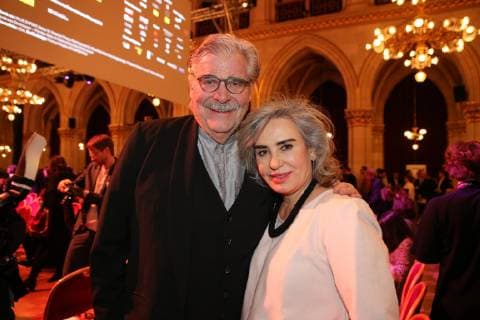 30.01.2019, Wiener Rathaus, Österreichischer Filmpreis 2019, Verleihungsgala d. Akademie des Österreichischen Films im Bild: Peter Simonischek -mit Gattin Brigitte Karner, Österreichischer Filmpreis 2019