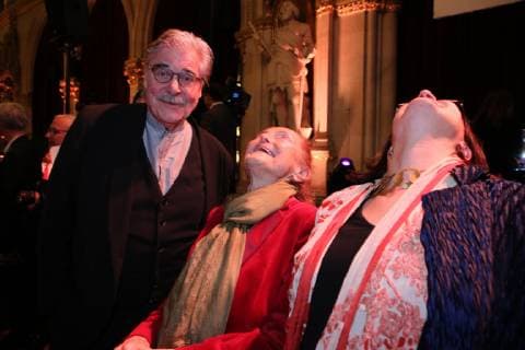 30.01.2019, Wiener Rathaus, Österreichischer Filmpreis 2019, Verleihungsgala d. Akademie des Österreichischen Films im Bild: Peter Simonischek, Erni Mangold, StR Veronica Kaup-Hasler, Österreichischer Filmpreis 2019