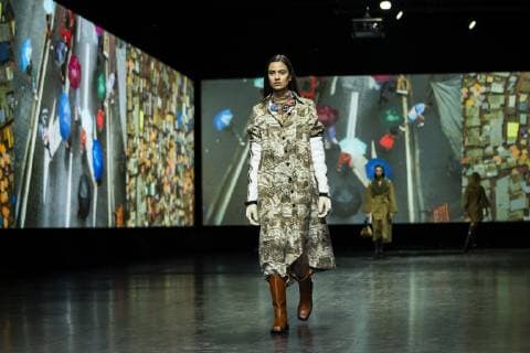 Kopenhagen Fashion Week - Ganni Modenschau Copenhagen Fashion Week, Ganni show in Copenhagen Denmark, thursday january 31st. 2019 , Denmark Copyright: MartinxSylvestx COP106 spdk20190131-204618-L