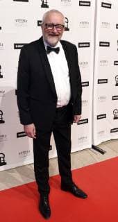 Peter Aalbaek ankommer til uddeling af ROBERT-priserne i Koebenhavn, soendag den 3 februar 2019. . , Denmark Copyright: LiselottexSabroex COP102 spdk20190203-183921-L