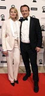 Trine Dyrholm og Niclas Bendixen ankommer til uddeling af ROBERT-priserne i Koebenhavn, soendag den 3 februar 2019. . , Denmark Copyright: LiselottexSabroex COP102 spdk20190203-184040-L