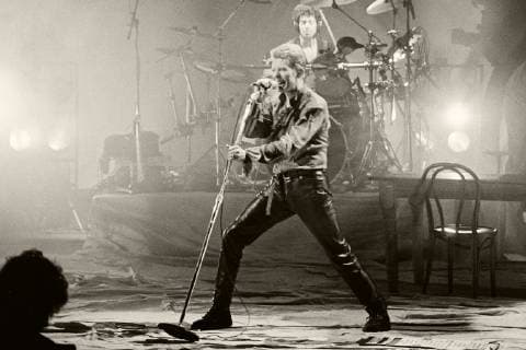 David Bowie live auf dem Rockpalast Open Air Festival auf der Freilichtbühne Loreley. Sankt Goarshausen, 22.06.1996 *** David Bowie live at the Rockpalast Open Air Festival on the open air stage Loreley Sankt Goarshausen 22 06 1996 Foto:xI.xEdingerx xFuturexImage