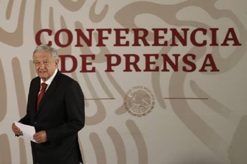 Mexiko, Pressekonferenz von Präsident Obrador February 5, 2019 - EUM20190205NAC04.JPG.CIUDAD DE MEXICO Presidency Presidencia-AMLO.- El presidente de Mexico, Andres Manuel Lopez Obrador, durante su conferencia matutina este martes 5 de febrero de 2019 en el Palacio Nacional. Foto: Agencia EL UNIVERSAL Garcia EVZ  - ZUMAu78_ 20190205_zaf_u78_001 Copyright: xJuanxCarlosxReyesx