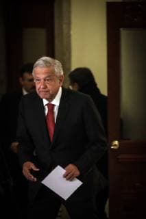 Mexiko, Pressekonferenz von Präsident Obrador February 5, 2019 - EUM20190205NAC02.JPG.CIUDAD DE MEXICO Presidency Presidencia-AMLO.- El presidente de Mexico, Andres Manuel Lopez Obrador, durante su conferencia matutina este martes 5 de febrero de 2019 en el Palacio Nacional. Foto: Agencia EL UNIVERSAL Garcia EVZ  - ZUMAu78_ 20190205_zaf_u78_003 Copyright: xJuanxCarlosxReyesx
