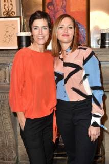 Julia Bremermann und Judith Hoersch bei der Verleihung des Blaue Blume Award 2019 im Restaurant Grosz. Berlin, 06.02.2019