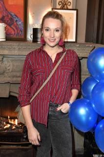 Anna Hofbauer bei der Verleihung des Blaue Blume Award 2019 im Restaurant Grosz. Berlin, 06.02.2019