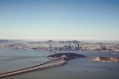Aerial View of San Francisco Bay Aerial View of San Francisco Bay,San Francisco, California, USA  49560