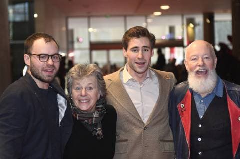 Lenny Mockridge, Margie Kinsky, Jeremy Mockridge und Bill Mockridge bei der Premiere von Cleo auf der Berlinale 2019 69. Internationale Filmfestspiele Berlin im Haus der Kulturen der Welt. Berlin, 08.02.2019