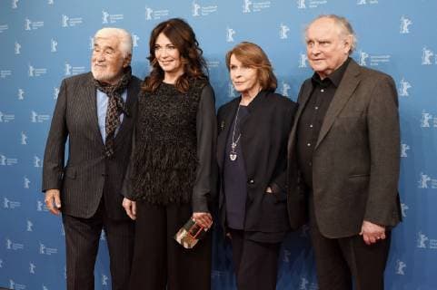 Mario Adorf, Iris Berben, Senta Berger and Michael Verhoeven attending the Brecht premiere at the 69th Berlin International Film Festival Berlinale 2019 at Haus der Berliner Festspiele on February 9, 2019 in Berlin, Germany. *** Mario Adorf Iris Berben Senta Berger and Michael Verhoeven attending the Brecht premiere at the 69th Berlin International Film Festival Berlinale 2019 at Haus der Berliner Festspiele on February 9 2019 in Berlin Germany Foto:xC.xNiehausx xFuturexImage