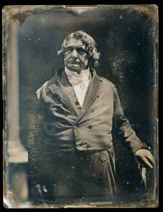 Lemuel Shaw, ca. 1850, Daguerreotype, 21.6 x 16.5 cm (8 1 2 x 6 1 2 in.), Photographs, Albert Sands Southworth (American, West Fairlee, Vermont 1811–1894 Charlestown, Massachusetts), Josiah Johnson Hawes (American, Wayland, Massachusetts 1808–1901 Crawford Notch, New Hampshire), The Boston partnership of Southworth and Hawes produced the finest portrait daguerreotypes in America for a clientele that included leading political, intellectual, and artistic figures. This first photographic process, invented by Louis Daguerre (1787–1851), spread rapidly around the world after its public presentation in Paris in 1839  Copyright: Artokoloro AM170720_099278