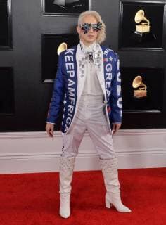 Ricky Rebel arrives for the 61st annual Grammy Awards held at Staples Center in Los Angeles on February 10, 2019.  LAP20190210102 JIMxRUYMEN