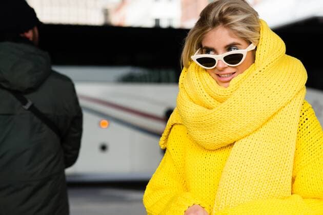 Xenia Adonts attending the Tory Burch show during New York Fashion Week - Feb 10, 2019 - NYFW: Fall 2019 Street Style Day 4, New York New York United States  Copyright: xMichellexSangsterx h_00579795