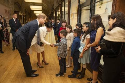 . 12 02 2019. London, United Kingdom. Prince Harry and Meghan Markle, The Duke and Duchess of Sussex, at a gala performance of The Wider Earth at the Natural History Museum in London.  xPoolx xi-Imagesx IIM-19272-0030