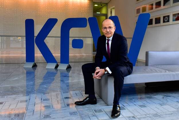 Deutschland, Frankfurt, 13.02.2019 Dr. Guenther Braeunig, Vorsitzender der KfW-Bankengruppe, waehrend der Jahresauftakt-Pressekonferenz Jahresauftakt-Pressekonferenz der KfW-Bankengruppe