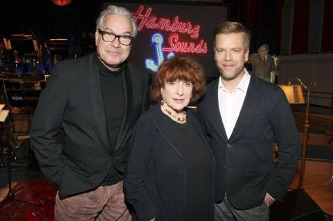 Stefan Gwildis, Hannelore Hoger und Tom Gaebel beim Hamburg Sounds Konzert Heinz Erhardt - seine Musik im Rolf Liebermann Studio. Hamburg, 13.02.2019