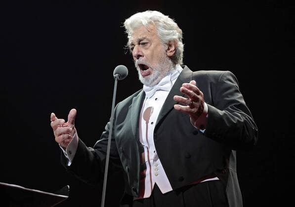 Spanish opera singer Placido Domingo performs on the stage of the Ukraina Palace, Kyiv, capital of Ukraine, February 13, 2019. Ukrinform. Placido Domingo?s concert in Kyiv  Copyright: xHennadiixMinchenkox