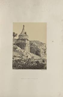 Absalom s Tomb, Jerusalem; Francis Frith (English, 1822 - 1898); Jerusalem, Palestine; 1857; Albumen silver print  Copyright: LCD2_180906_14713