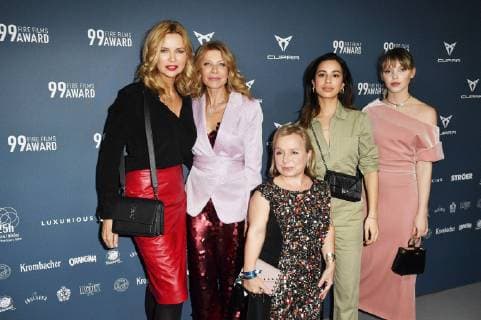 Veronica Ferres, Ursula Karven, Christine Urspruch, Gizem Emre und Lina Larissa Strahl beim 99Fire Films Award während der Berlinale 2019 im Umspannwerk Alexanderplatz. Berlin, 14.02.2019