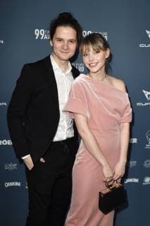 Tilman Pörzgen und Lina Larissa Strahl beim 99Fire Films Award während der Berlinale 2019 im Umspannwerk Alexanderplatz. Berlin, 14.02.2019