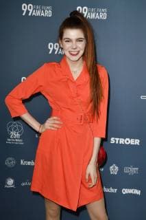 Klaudia Giez beim 99Fire Films Award während der Berlinale 2019 im Umspannwerk Alexanderplatz. Berlin, 14.02.2019