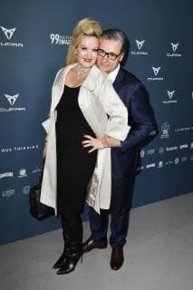 Felix O. Adlon mit Ehefrau Nina Adlon beim 99Fire Films Award während der Berlinale 2019 im Umspannwerk Alexanderplatz. Berlin, 14.02.2019