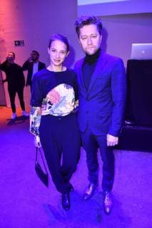 Jytte-Merle Böhrnsen und Adrian Topol beim 99Fire Films Award während der Berlinale 2019 im Umspannwerk Alexanderplatz. Berlin, 14.02.2019