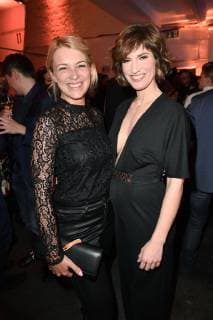Iris Mareike Steen und Isabell Horn beim 99Fire Films Award während der Berlinale 2019 im Umspannwerk Alexanderplatz. Berlin, 14.02.2019