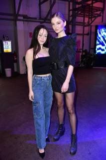 Tijan Marei und Julia Wulf beim 99Fire Films Award während der Berlinale 2019 im Umspannwerk Alexanderplatz. Berlin, 14.02.2019