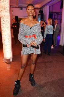 Toni Dreher-Adenuga beim 99Fire Films Award während der Berlinale 2019 im Umspannwerk Alexanderplatz. Berlin, 14.02.2019