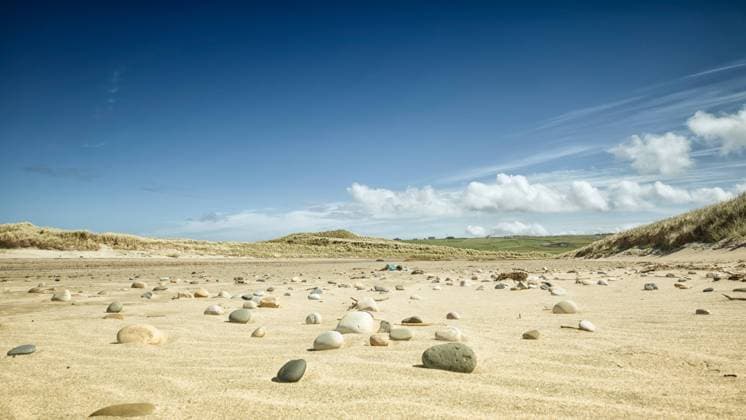 Falcarragh-Sandstrand bei Donegal im Norden Irlands, Irland, Ulster, Donegal View of Falcarragh Beach near Donegal in the north of Ireland, Ireland, Ulster, Donegal BLWS516814 Copyright: xblickwinkel McPHOTO M.xGannx