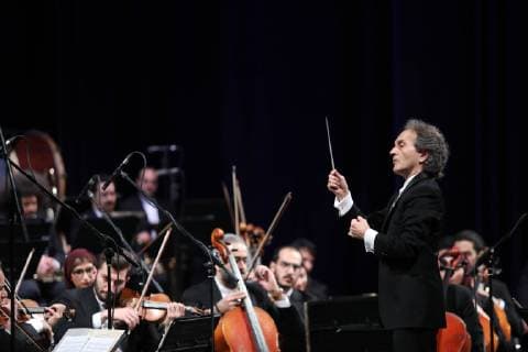 The Tehran Symphony Orchestra, headed by Prominent Iranian maestro Shahrdad Rohani, staged a performance on the third day of 34th Fajr Music Festival, in Tehran on Friday.  MajidxAsgaripour