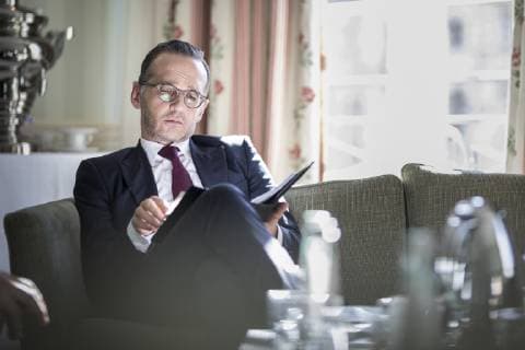 Bundesaussenminister Heiko Maas, SPD, bereitet sich auf ein Treffen vor, aufgenommen im Rahmen der Muenchner Sicherheitskonferenz (MSC) in Muenchen, 16.02.2019. Muenchen Germany *** Federal Foreign Minister Heiko Maas SPD prepares for meeting at Munich Security Conference MSC in Munich 16 02 2019 Munich Germany Copyright: xFlorianxGaertner photothek.netx