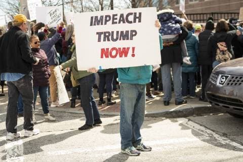 February 18, 2019 - Atlanta, GA, U.S - One hundred demonstrators gathered at the Atlanta field office of U.S. Immigration and Customs Enforcement to protest againt President Trump s declaration of a national emergency in order to fund a wall along the U.S. Mexico border. The protest was part of a nationwide series of protests organized by MoveOn.org, and was locally supported by organizations such as the Georgia Alliance for Social Justice, the ACLU, and Project South. Atlanta U.S. - ZUMAe86_ 20190218_zap_e86_017 Copyright: xStevexEberhardtx