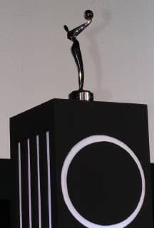 View of the statuette of the 6th Platinum Latin American Film Awards, at the Cineteca Nacional, in Mexico City, Mexico, 18 February 2019. Platinum Latin American Film Awards 2019 !ACHTUNG: NUR REDAKTIONELLE NUTZUNG!  Copyright: xMarioxGuzmánx AME5208 20190219-636861338149909057