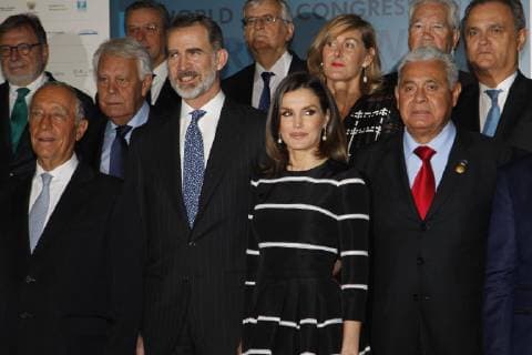 Spanish King Felipe VI and Queen Letizia Ortiz during the presentation of the World Peace Liberty Award in Madrid on Wednesday 20 February 2019 Cordon Press