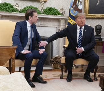United States President Donald J. Trump meets Federal Chancellor Sebastian Kurz of the Republic of Austria in the Oval Office of the White House in Washington, DC on Wednesday, February 20, 2019. Copyright: xChrisxKleponisx