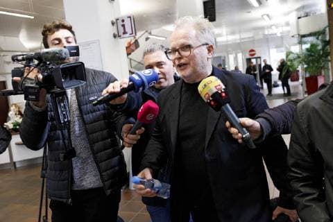 Herbert Grönemeyer als Zeuge im Prozess gegen zwei Paparazzi, die wegen Falschaussage angeklagt sind, am Landgericht Köln in der Luxemburger Straße. Köln, 20.02.2019 *** Herbert Grönemeyer as a witness in the trial of two paparazzi accused of false testimony at the Regional Court of Cologne in Luxemburger Straße Köln 20 02 2019 Foto:xC.xHardtx xFuturexImage