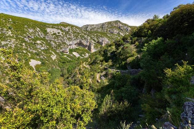 Schlucht in der Sierra y Canones de Guara, Spanien, Aragon, Sierra y Canones de Guara canyon in the Sierra y Canones de Guara, Spain, Aragon, Sierra y Canones de Guara BLWS517645 Copyright: xblickwinkel M.xKuehnx