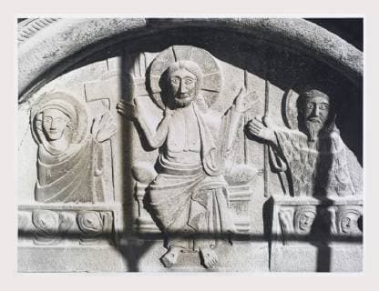 Friuli-Venezia Giulia Udine Gemona del Friuli Cathedral, this is my Italy, the italian country of visual history, Medieval Architecture and architectural sculpture 1290-1337 Photographed during the restoration following the earthquake of the early 1980 s.  Copyright: TARC181102_27568