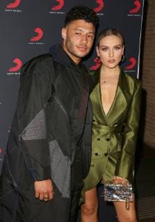 February 20, 2019 - London, United Kingdom - Alex Oxlade-Chamberlain and Perrie Edwards seen at the Sony Music After Party for The Brit Awards 2019 at The Shard in London. London United Kingdom - ZUMAs197 20190220_zaa_s197_306 Copyright: xBrettxCovex