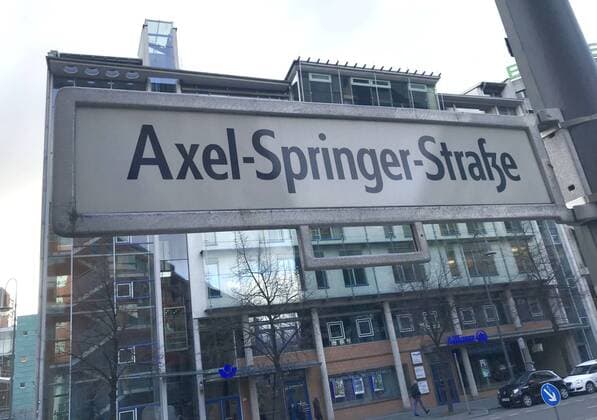 Bürogebäude der Axel Springer SE in Berlin 12.02.2019 *** Axel Springer SE office building in Berlin 12 02 2019