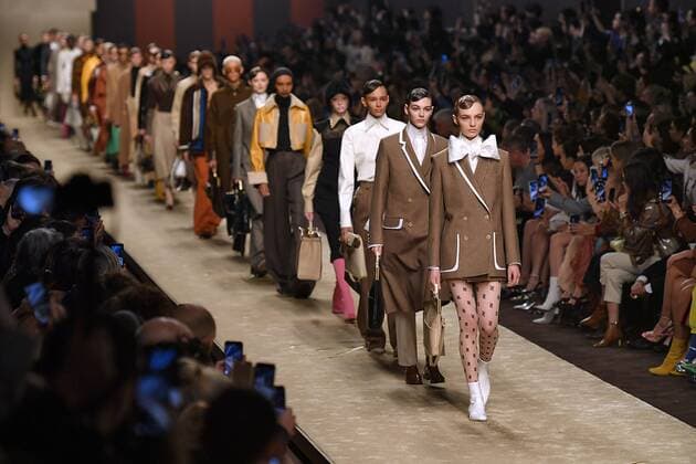 Entertainment Themen der Woche KW08 Entertainment Bilder des Tages . 21 02 2019. Milan, Italy. Fendi show at Milan Fashion Week for Autumn Winter 2019.  xi-Imagesx IIM-19327-0076