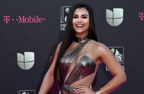 Clarissa Molina walks the red carpet at the Univision 2019 Premio Lo Nuestro a La M?sica Latina award show at the American Airlines Arena in Miami,Florida, February 21, 2019.  MIA20190221136 GARYxIxROTHSTEIN