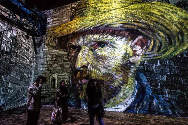 Entertainment Themen der Woche KW08 Entertainment Bilder des Tages Paris, France le 22 fevrier 2019 - Van Gogh, la nuit etoilee, l exposition immersive a l Atelier des Lumieres. Van Gogh, the starry night: the immersive exhibition at the Atelier des Lumieres, in Paris, France, on February 22th, 2019.  Copyright: xAurelienxMorissardx