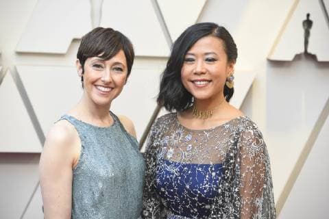 February 24, 2019 - Los Angeles, California, U.S - BECKY NEIMAN-COBB AND DOMEE SHI during red carpet arrivals for the 91st Academy Awards, presented by the Academy of Motion Picture Arts and Sciences (AMPAS), at the Dolby Theatre in Hollywood. Los Angeles U.S. - ZUMAz03_ 20190224_zbp_z03_024 Copyright: xKevinxSullivanx