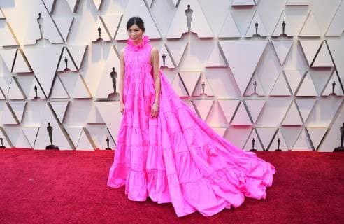 Gemma Chan arrives on the red carpet for the 91st annual Academy Awards at the Dolby Theatre in the Hollywood section of Los Angeles on February 24, 2019.  LAP20190224146 JIMxRUYMEN