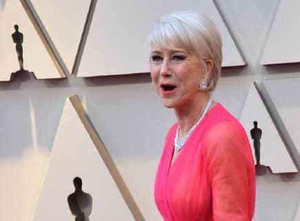 Helen Mirren arrives on the red carpet for the 91st annual Academy Awards at the Dolby Theatre in the Hollywood section of Los Angeles on February 24, 2019.  LAP20190224151 JIMxRUYMEN